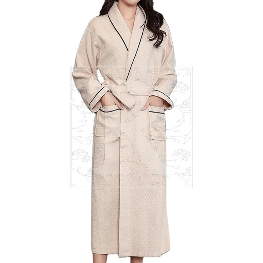 Bath Robe Thick 100% Flannel Coral Fleece Hotel Bathrobe Plush Bath Robe For Women And Man Hotel Customized Size Logo Bathrobe