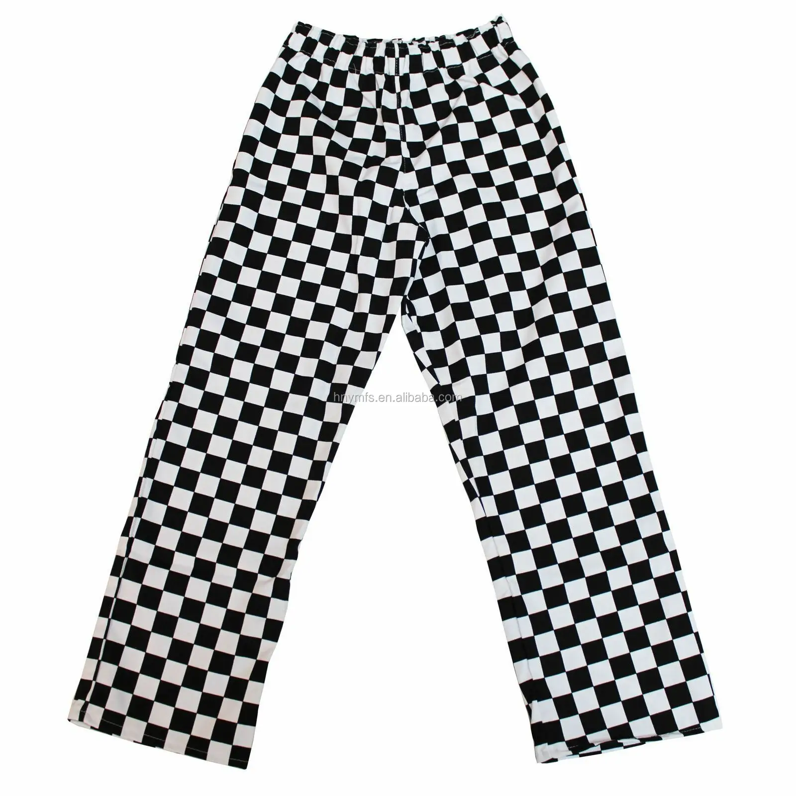 
Professional Unisex Ready-made Check Chef Pants Fashion Chef Uniforms Pants 