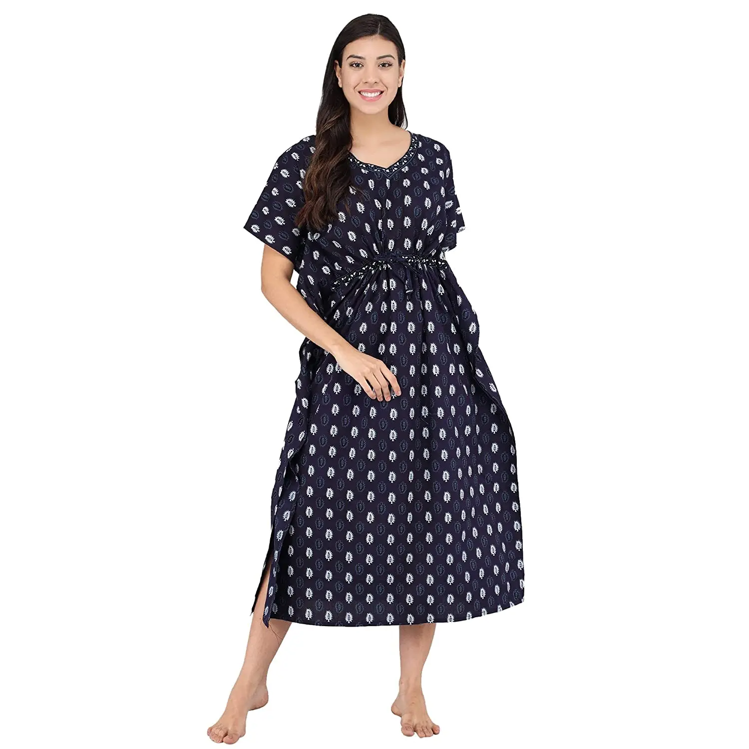 Indian Exporter Of Excellent Quality Summer Wear Pure Cotton Night Gowns Night Wear Available In Different Colors