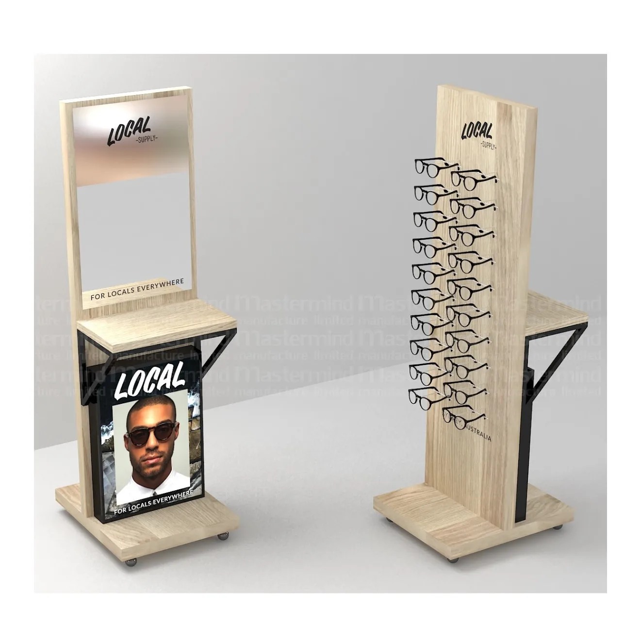 Freestanding Rotating Eyewear Sunglasses Optical Glasses Display Racks Stand Retail Fixtures Tower Supermarket Shelves for Shop
