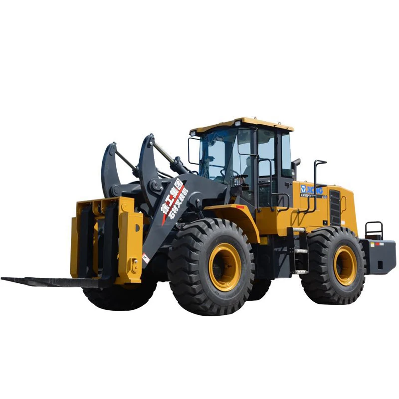 Best selling 5ton forklift wheel loader with log fork LW500KV-T18 hot sale