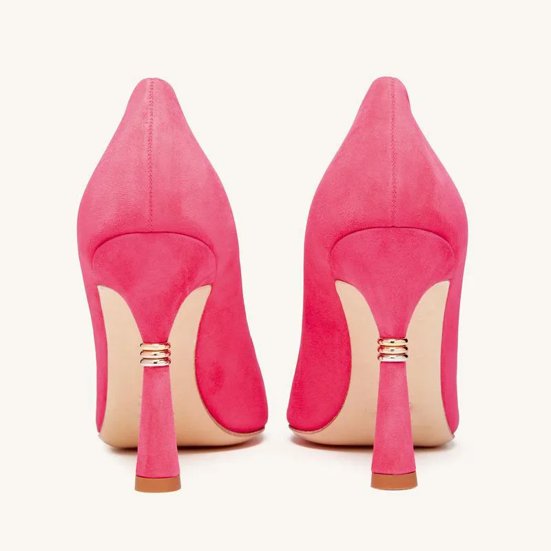 Women High Quality Low Price High Heeled Pink Color Pumps Sandals Shoe (sandalias Mujer) Other Color Options Available
