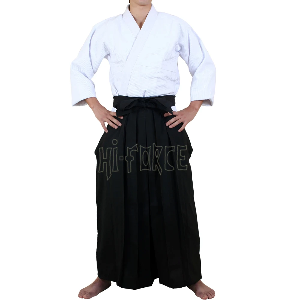 Мужской женский костюм кейкаги Кендо японский самурая Hakama Aikido Judo Wushu униформа для боевых искусств
