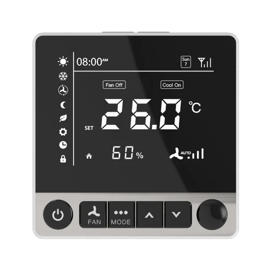 Remote Control Smart Building Fancoil Zigbee Hotel Thermostat Zigbee Programmable Thermostat