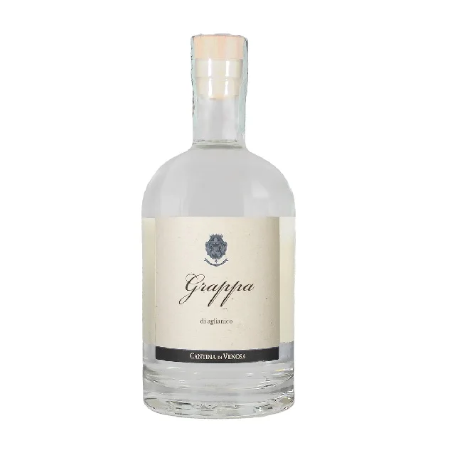 
Italian schnapps bottles 0,70 LT Liqueurs Aglianico del Vulture Grappa Moscato 2017 