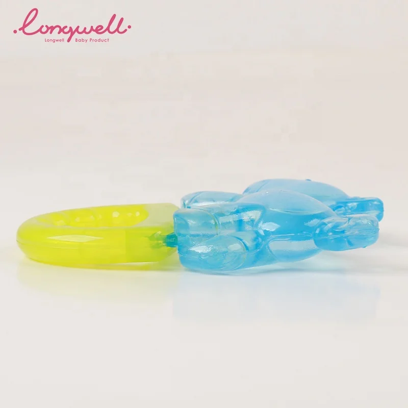 Ningbo Longwell Newborn Teething Infant Rattle Toy EN71 BPA Free EVA Water Filled Baby Teether Animal Horse Rattles And Teethers