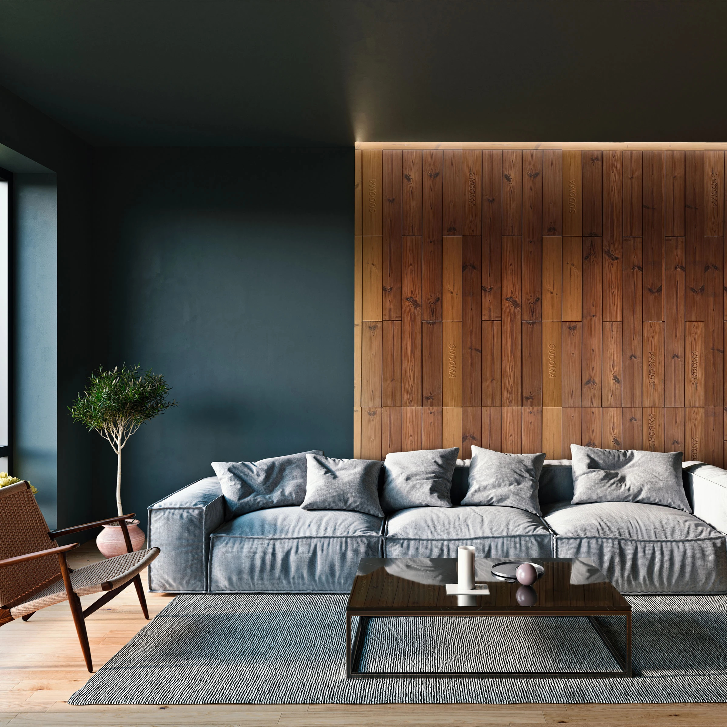 HQ Wall panels made from thermobirch 1m2