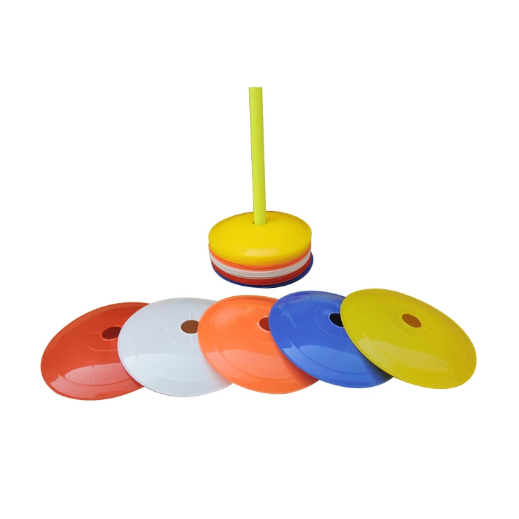 New Innovative Design Soccer Training Flat Disc Cone / Space Markers / Saucer Cones