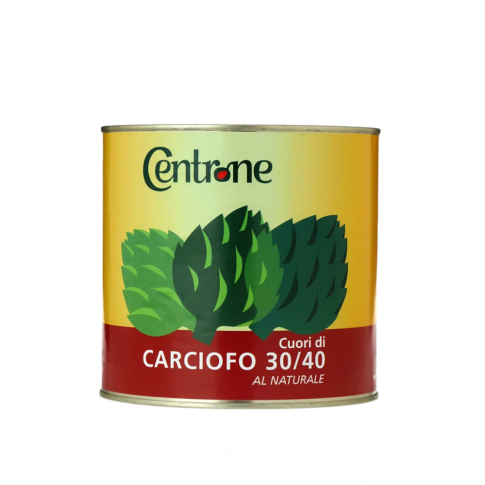 Centrone quarters hearts of artichoke in brine 3kg tin for restaurant