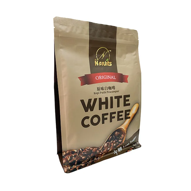 Low Calories Nfruits Coffee Instant White Coffee Less Sugar Premix Coffee In Convenient Pack Suitable For People On Diet