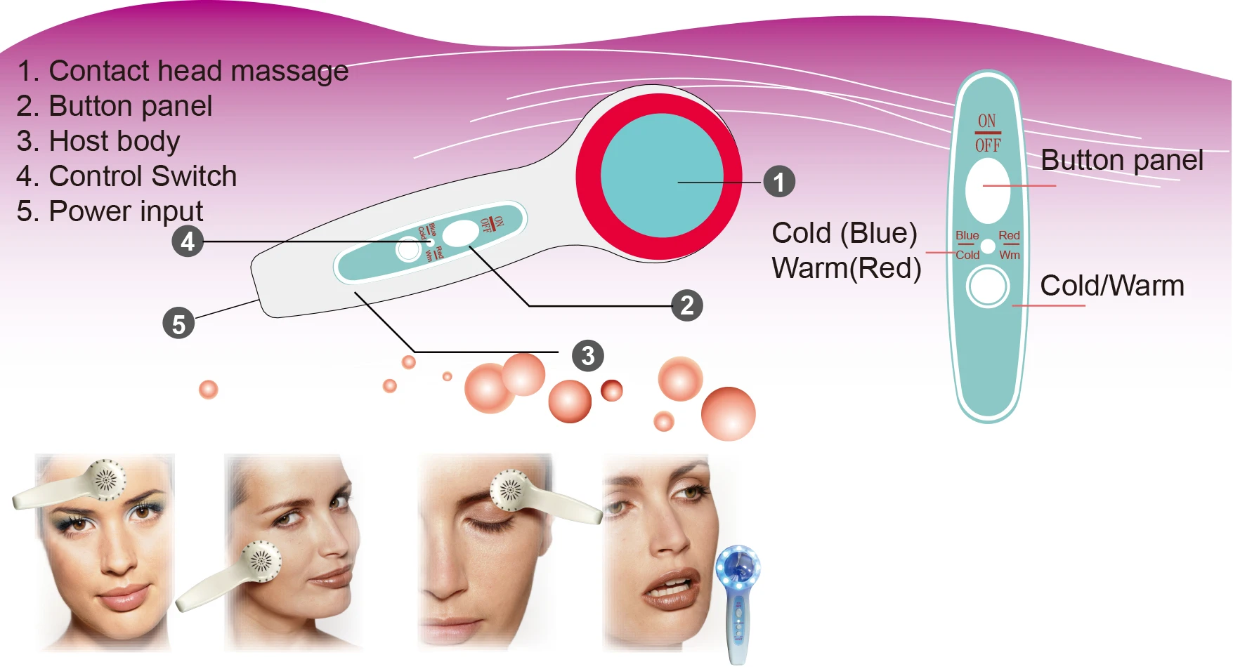 Other Home Use Beauty Equipment Massager face massage Skin Scrubber red light therapy Cleaner Cleansing Brush ems Facial massage