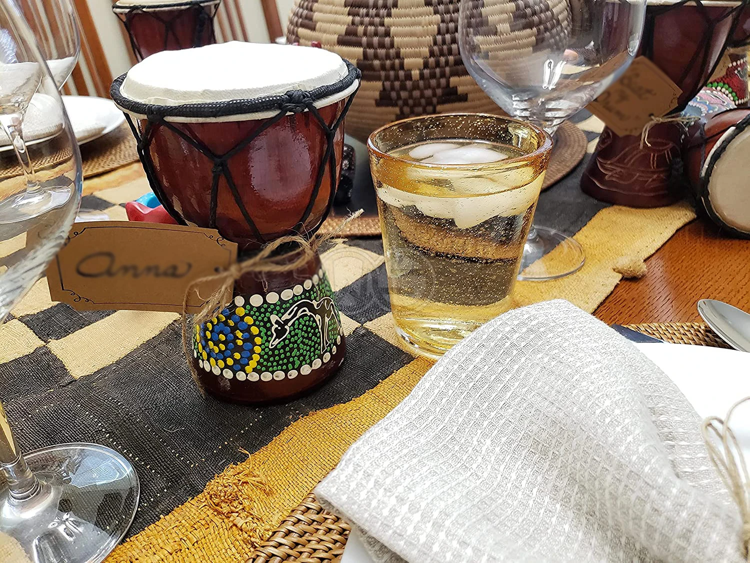 Djembe барабан ручная роспись разноцветная точка абориген с уникальными случайными узорами Бонго африканская музыка для начинающих детей