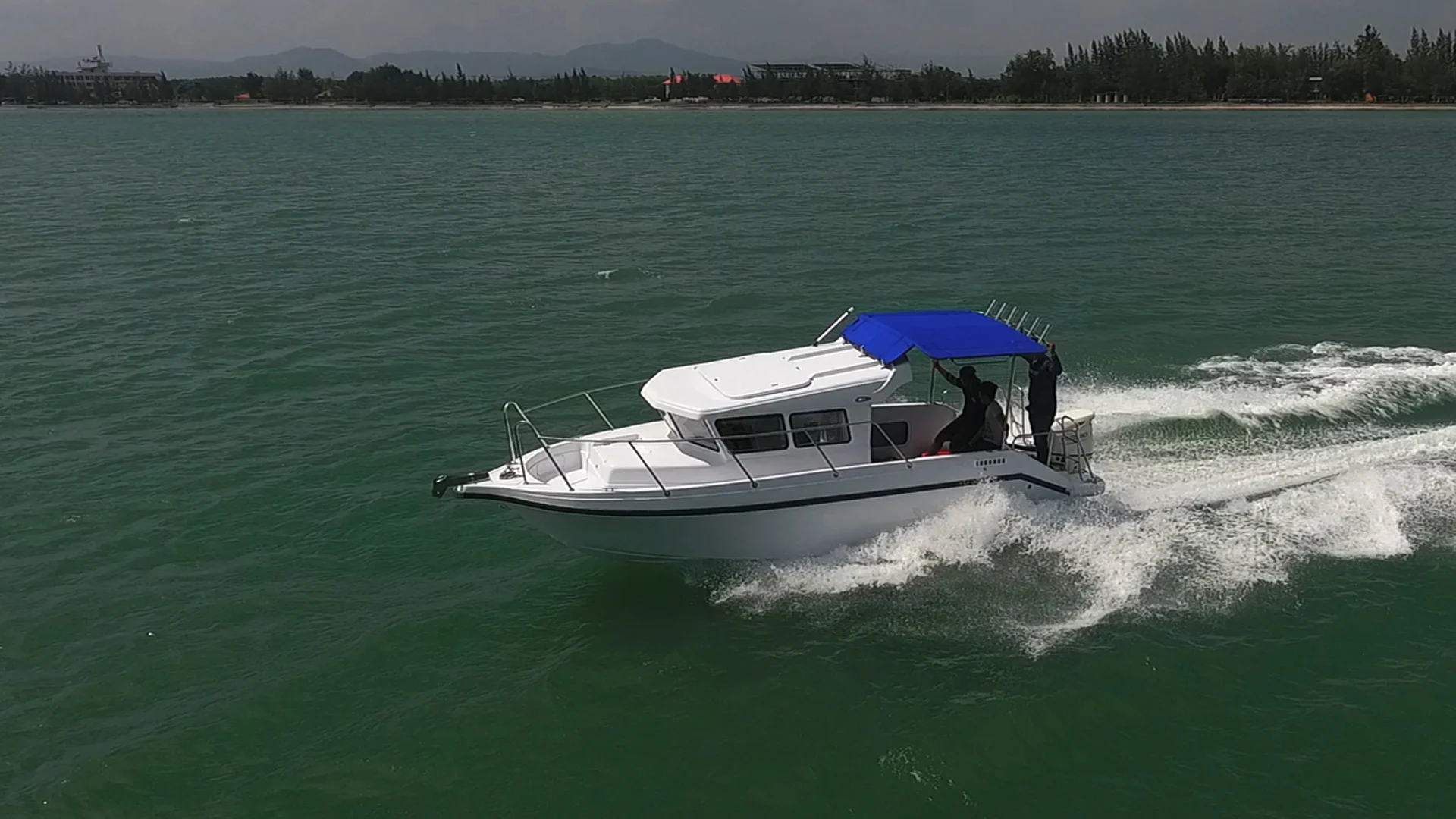 Стекловолоконная лодка скоростная Приключения 23 фута яхта