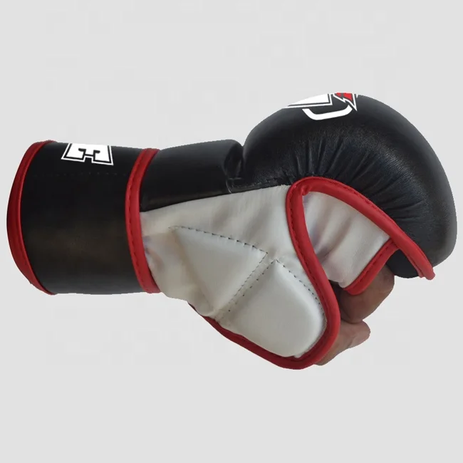 OEM Leather and Cowhide MMA Sparring Gloves for Adults Kickboxing and Combat Sports Training Mixed Martial Arts Punching