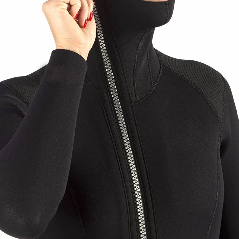 Custom Logo Neoprene Solid Scuba Diving Suit  Long Sleeve Front Zip Wet Suits Women Driving Scuba Driving Suit 2022