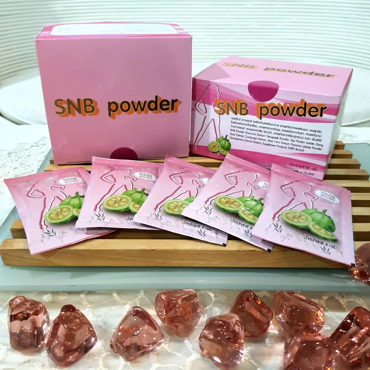 Здоровая и диетическая добавка SNB порошок тоник для тела добавки потери веса из натурального экстракта травяные 15 пакетиков