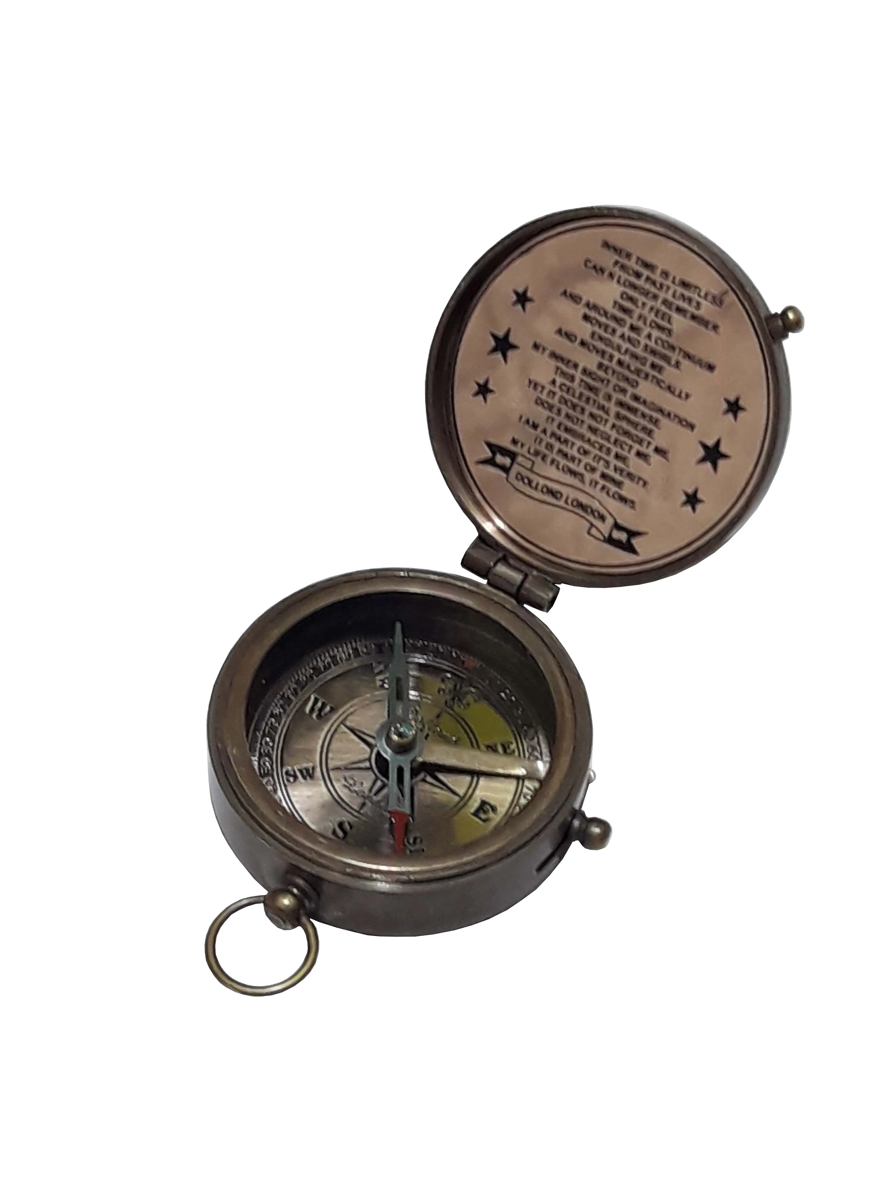 Dollond London Nautical Brass Battle Finder Mark Marine Compass With Cap Nautical Vintage Solid Style Brass Jeep Compass
