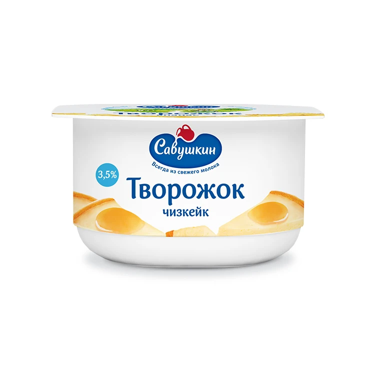Curd dessert paste 3,5% fat with Cheesecake  flavor filling