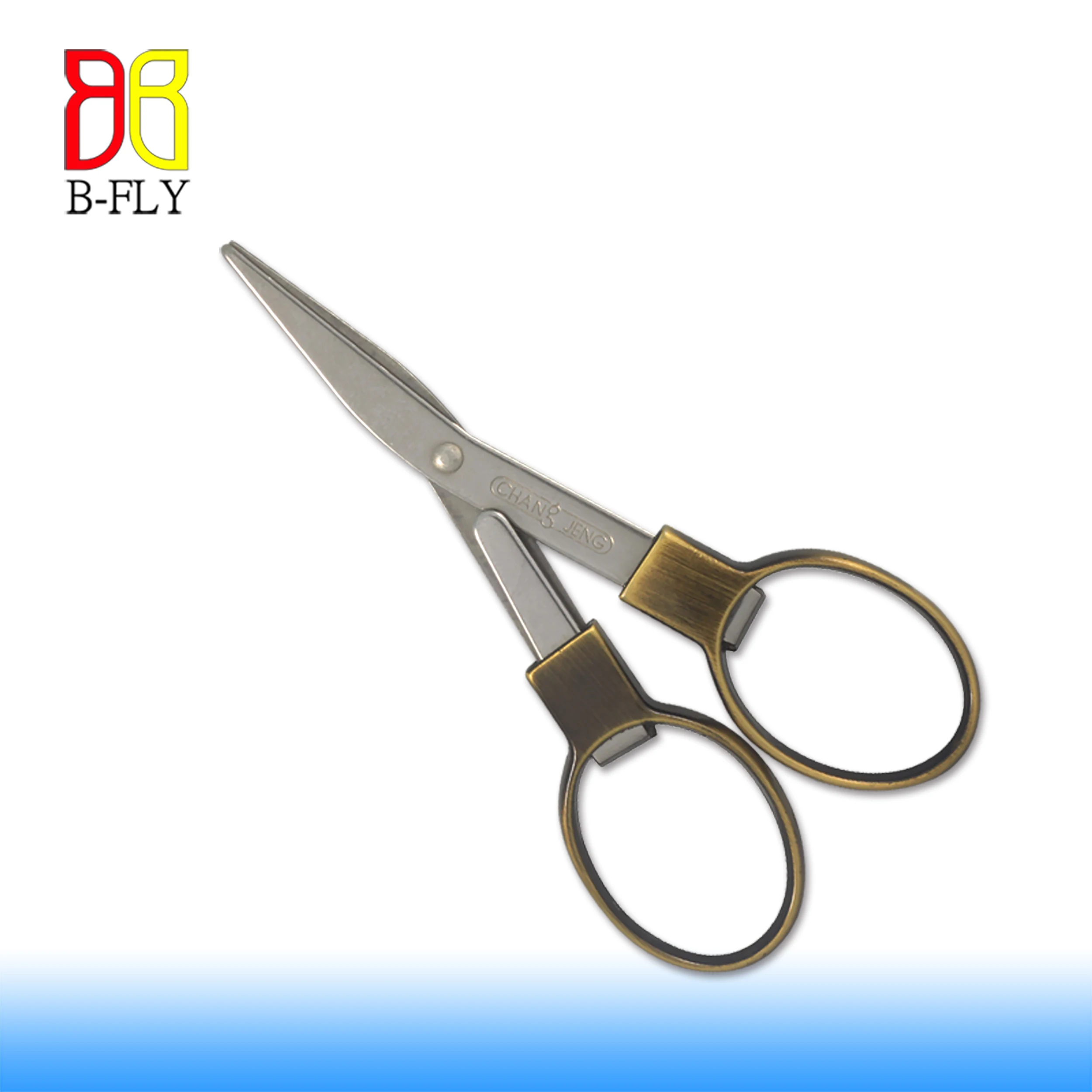 Складные ножницы с ручкой из цинкового сплава