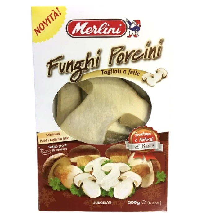 Наилучшие итальянские высококачественные порцини-Замороженные Экстра порцини грибы нарезанные 300 г на экспорт