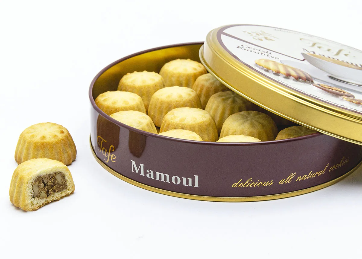 
Tafe Walnut Mamoul Cookies in Gift Tin Box 225g - Code 222 