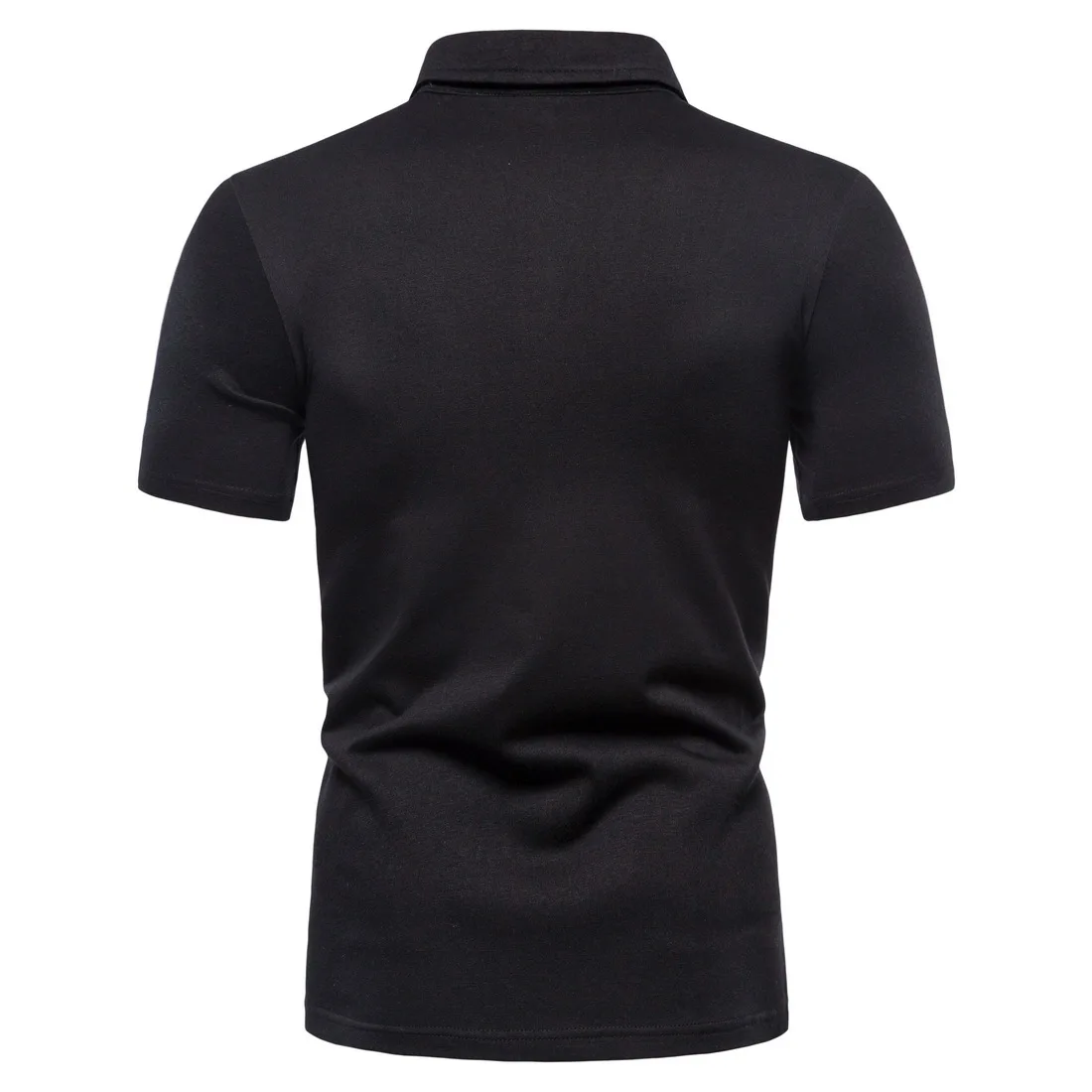Wholesale Custom Logo Cotton Blank Black Polo Plain Tee Shirts Summer Cooling  Casual Shirts for Men by Standard International