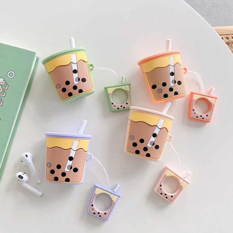 Milk Tea For Airpods Case For Airpod Case Bubble Tea For Airpods Case Keyring