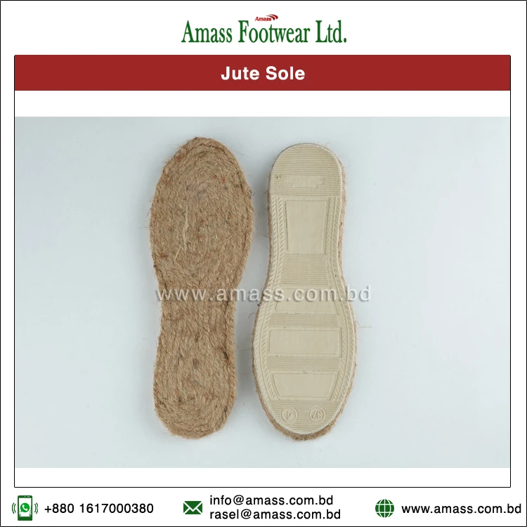 Эксклюзивная распродажа, подошвы ручной работы из 100% джутового материала для мужских эспадрильев