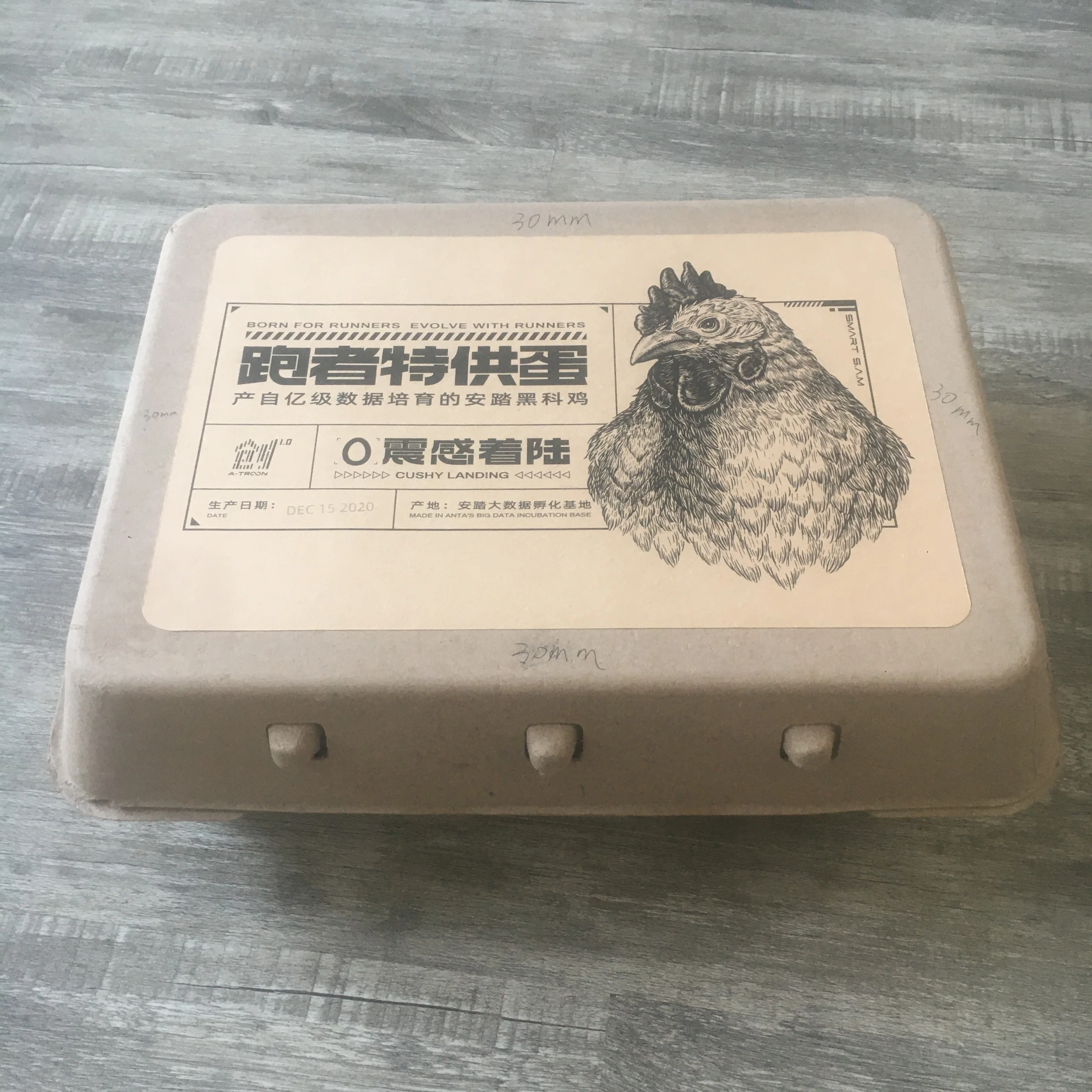 Molded Pulp Paper Shoe box Custom shape and size with logo Factory provided