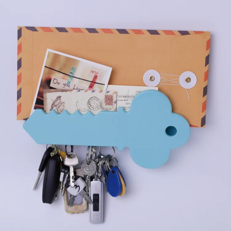 Low MOQ Sticker Wall Mounted Home Decor Plastic magnetic key holder