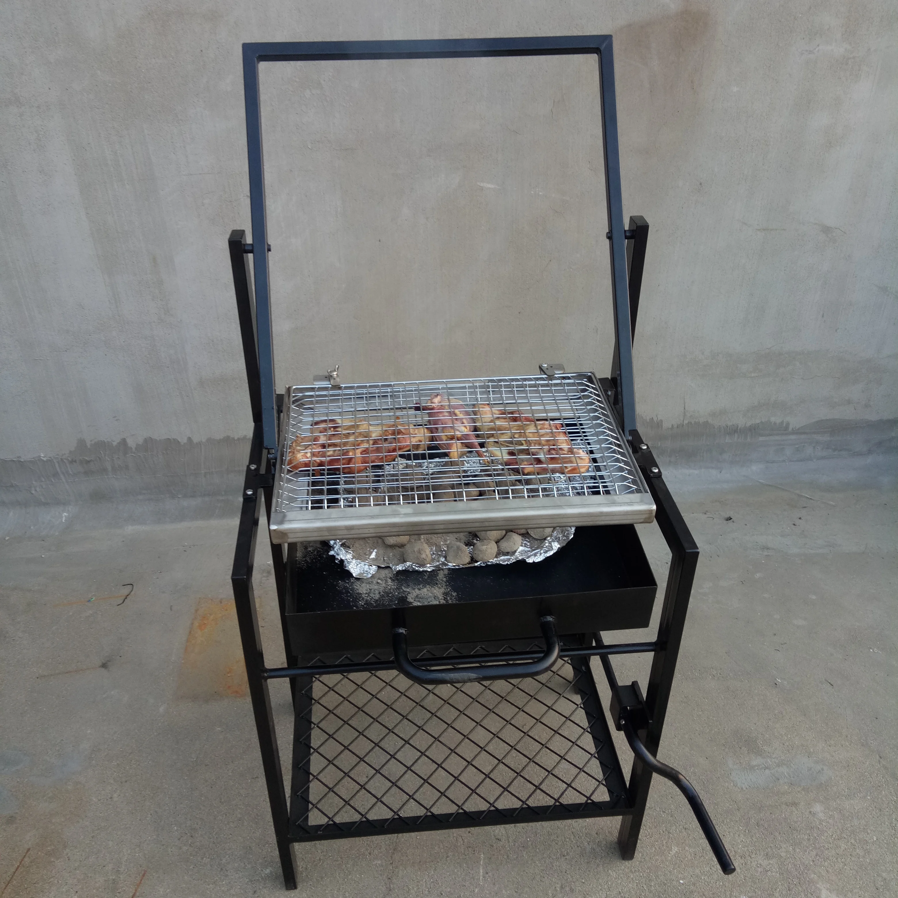 Rotating BBQ Turning Easy Net Flip Grill Basket