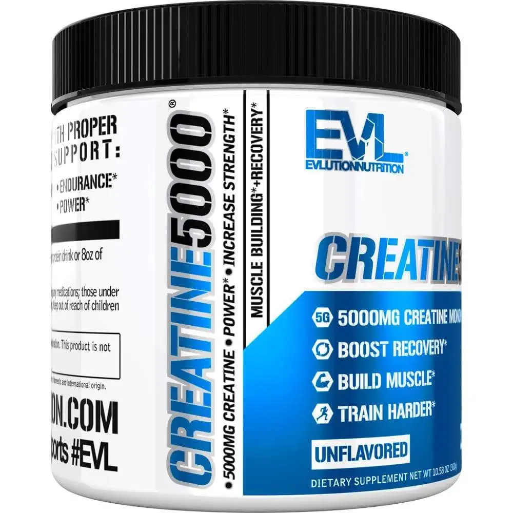 EVLUTION NUTRITION CREATINE5000 Highest Quality Pure Micronized Creatine Building Muscle Creatine Monohydrate
