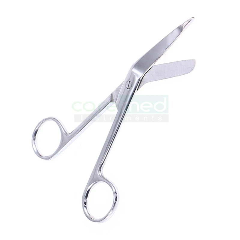 Professional Stainless Steel Bandage Scissors Sharp Blades Smooth Handle Curved Lister Bandage Scissors | Caremed Instruments