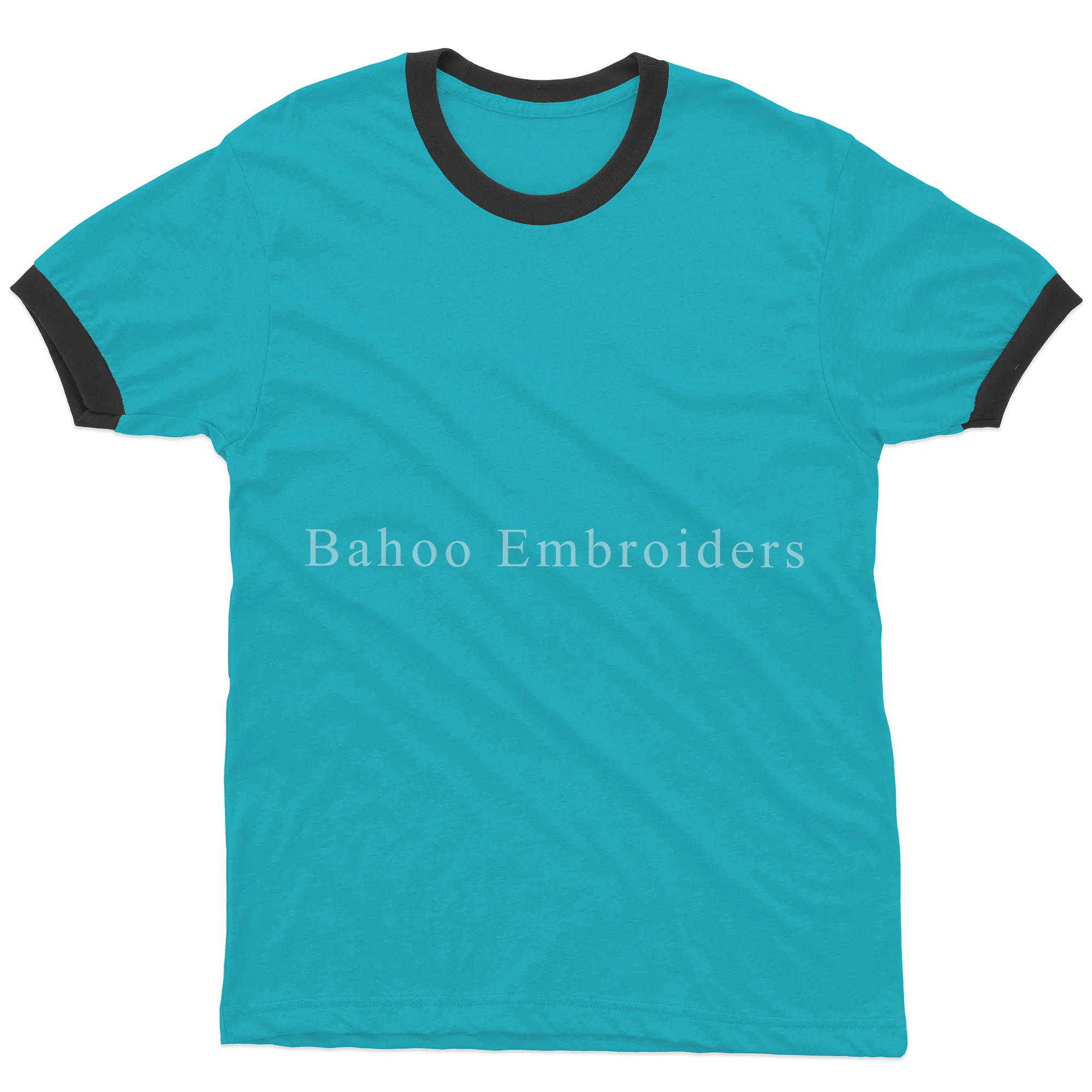 Мужская классическая футболка с коротким рукавом (синяя)