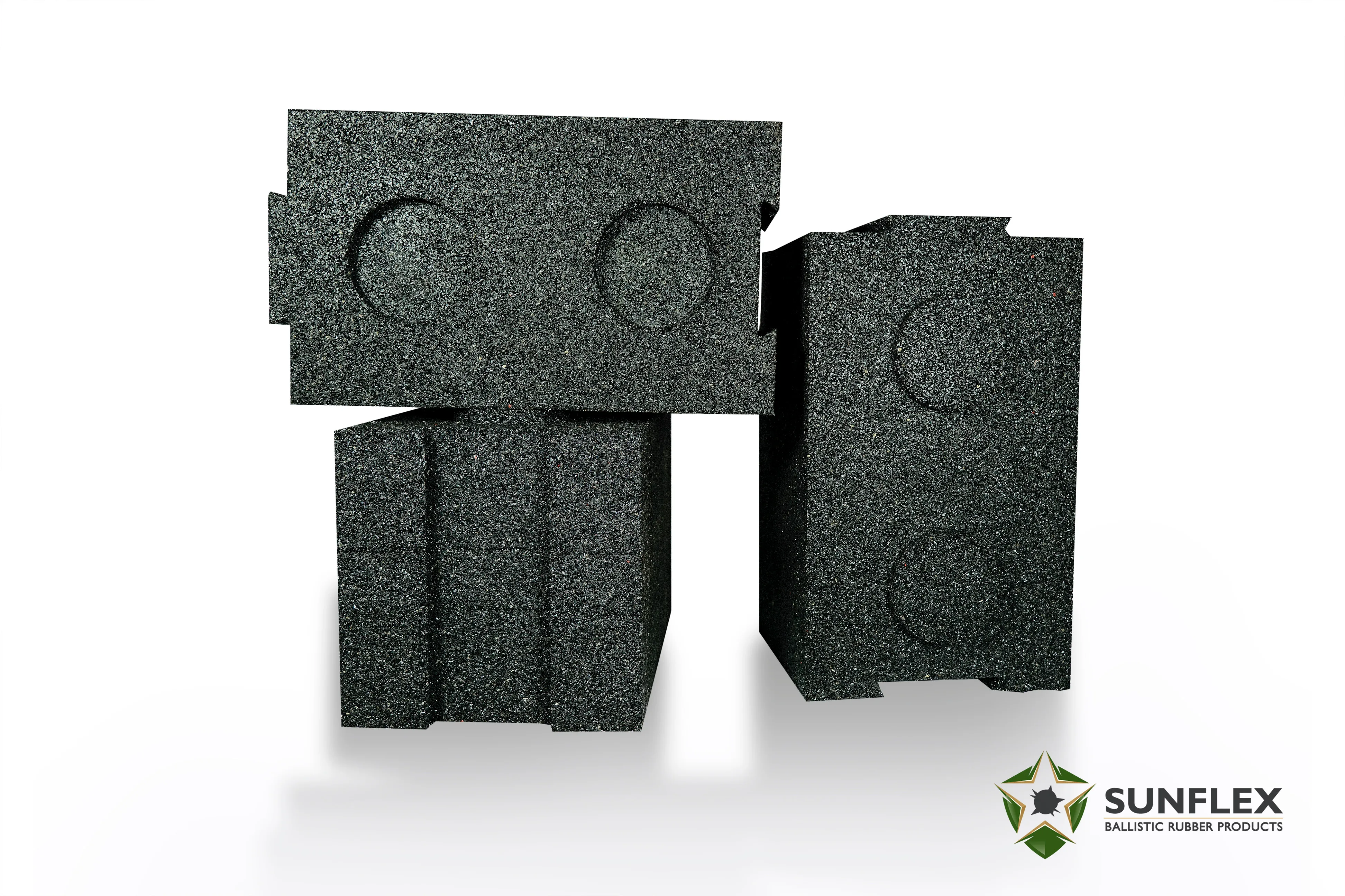 Баллистические резиновые блоки для диапазона съемки в реальном времени