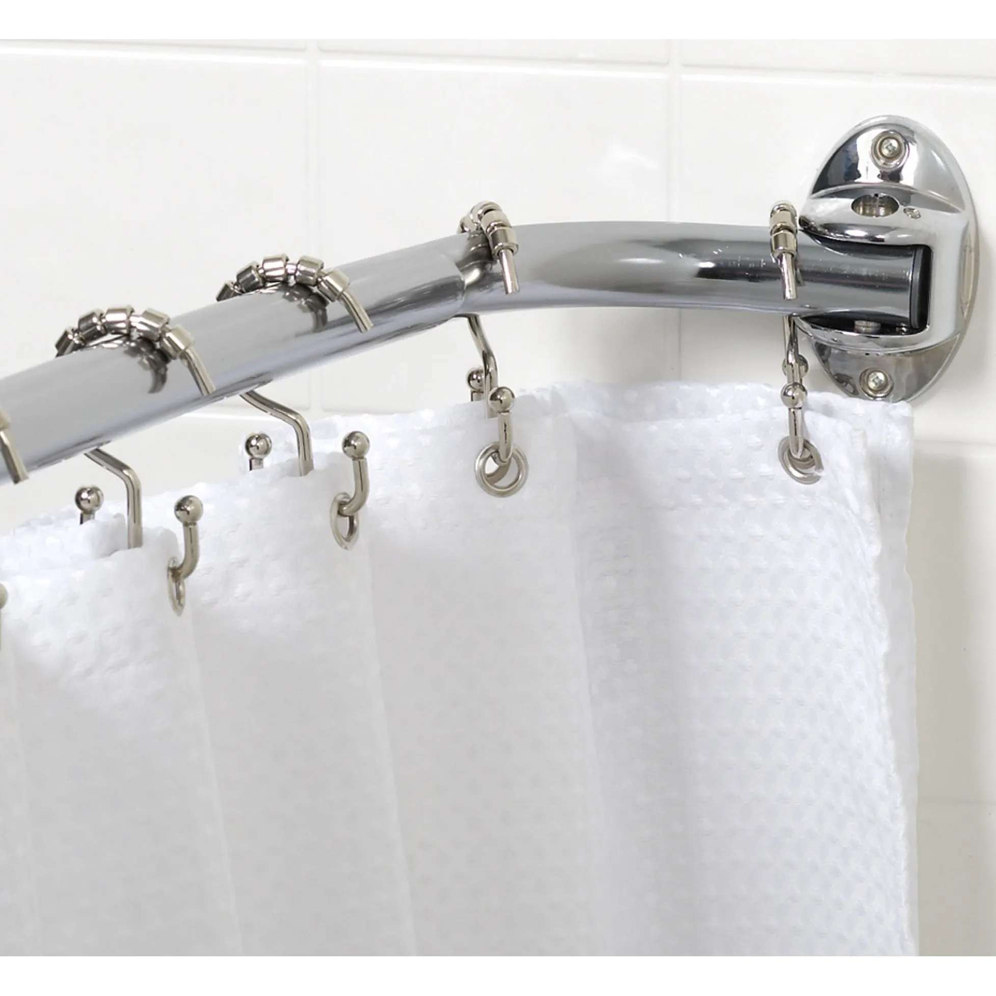 Wholesale wall mounted aluminum curved shower rod