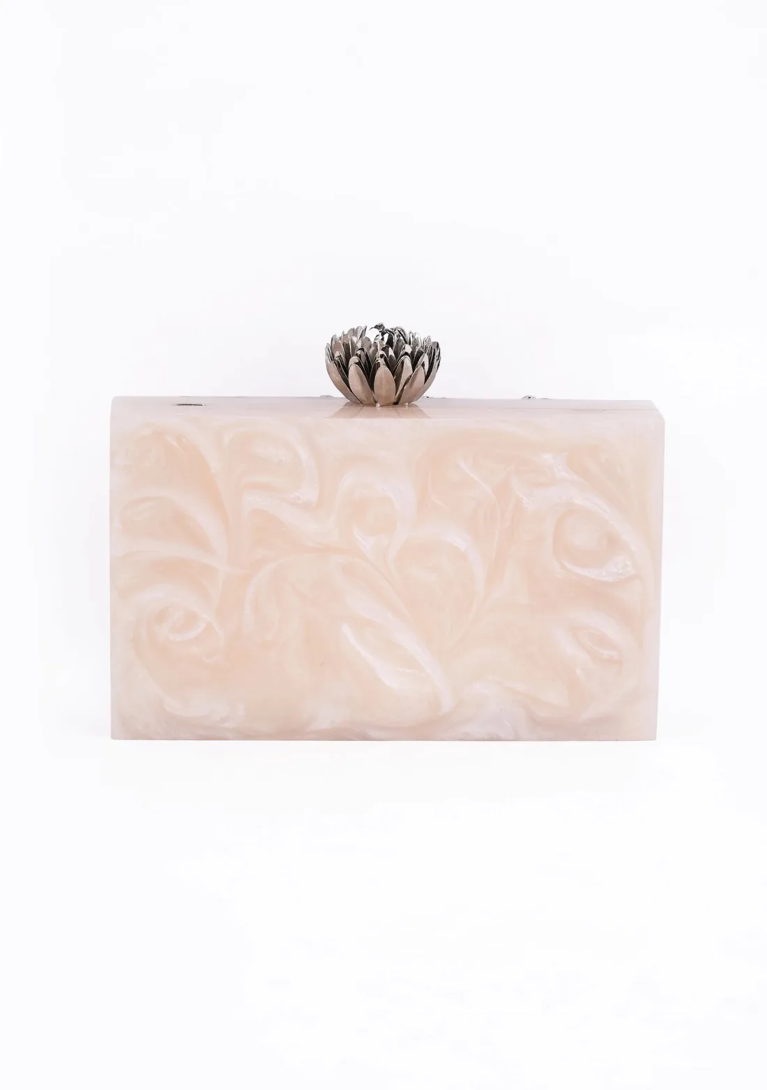 High quality good price resin made Blue color handmade clutch Purse beg for ladies