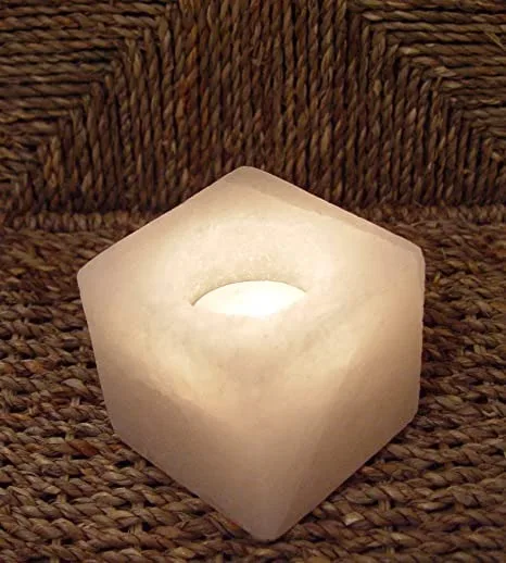 Подсвечник из гималайской соли подсвечник гималайского соляного чая органического материала имитация под старину