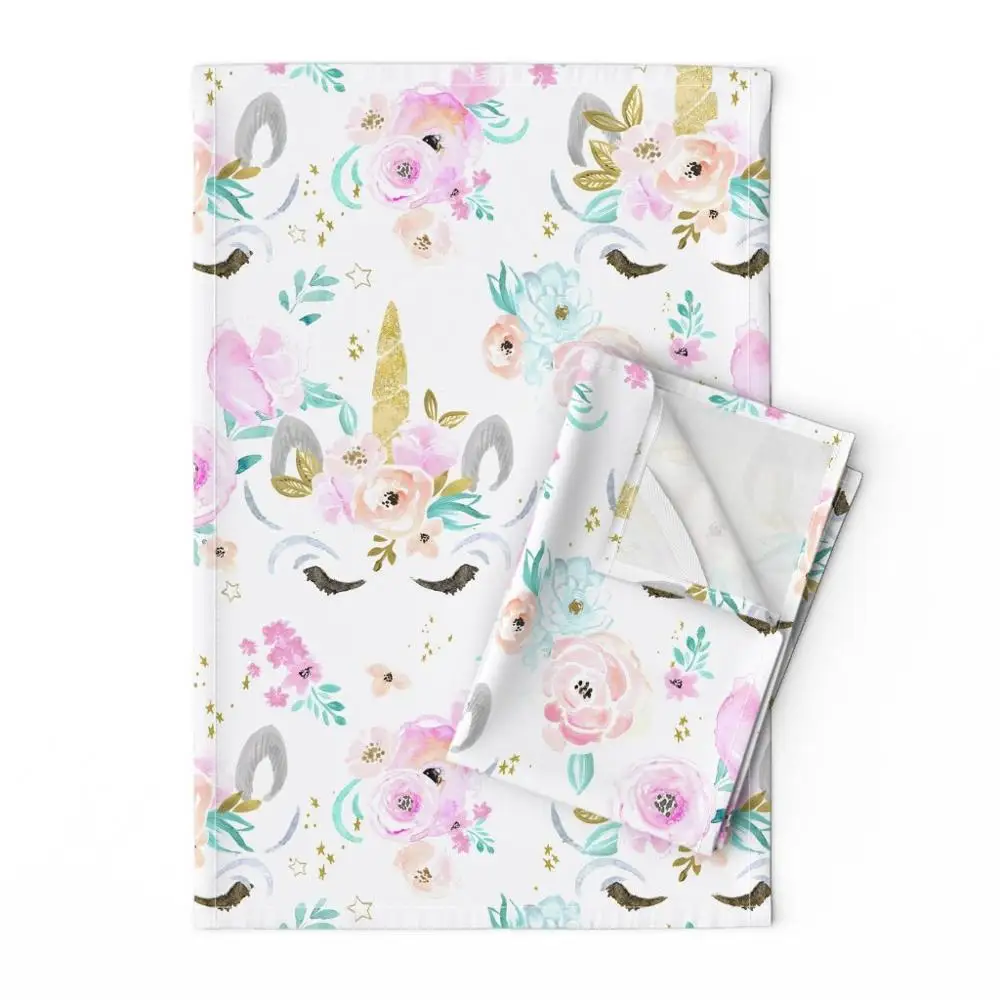 100%recycled Cotton cheap price dobby weave bleached 270 GSM christmas style woven wholesale home kitchen tea towel dish cloth