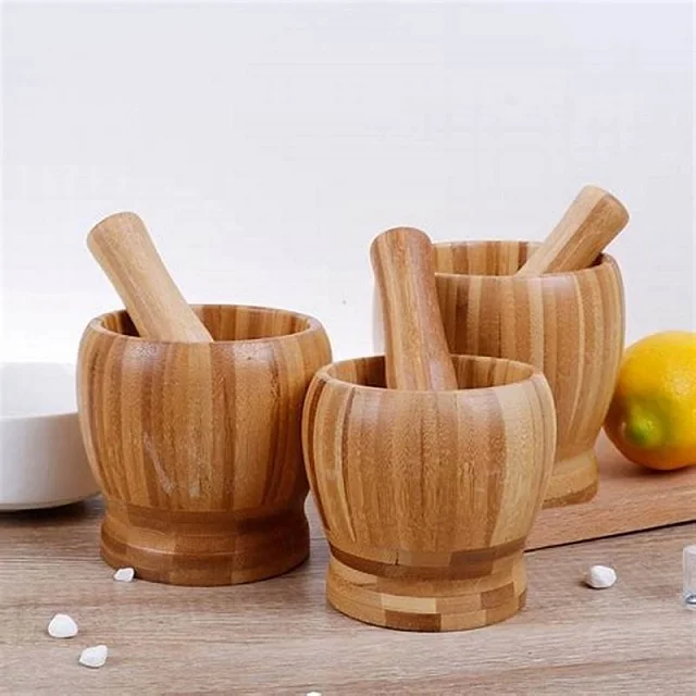 Indian Handmade Latest Design Wooden Mortar and Pestle with good price