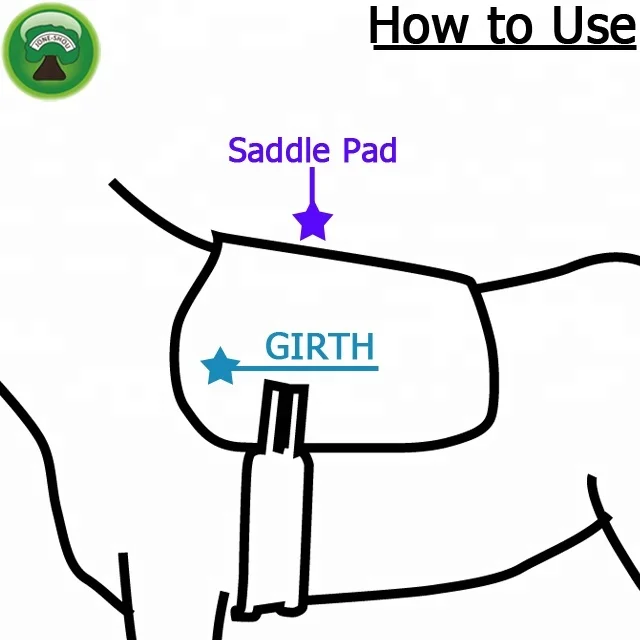 Elastic Pvc Antiaging Horse Racing Girth For Protection \ cinch buckles