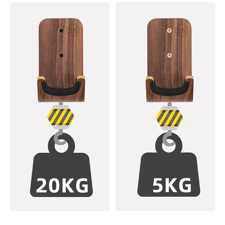 Solid Wood Composite Board Hot Pressing Technology Guitar Ukulele Wall Hanging Rack Wood Guitar Stand