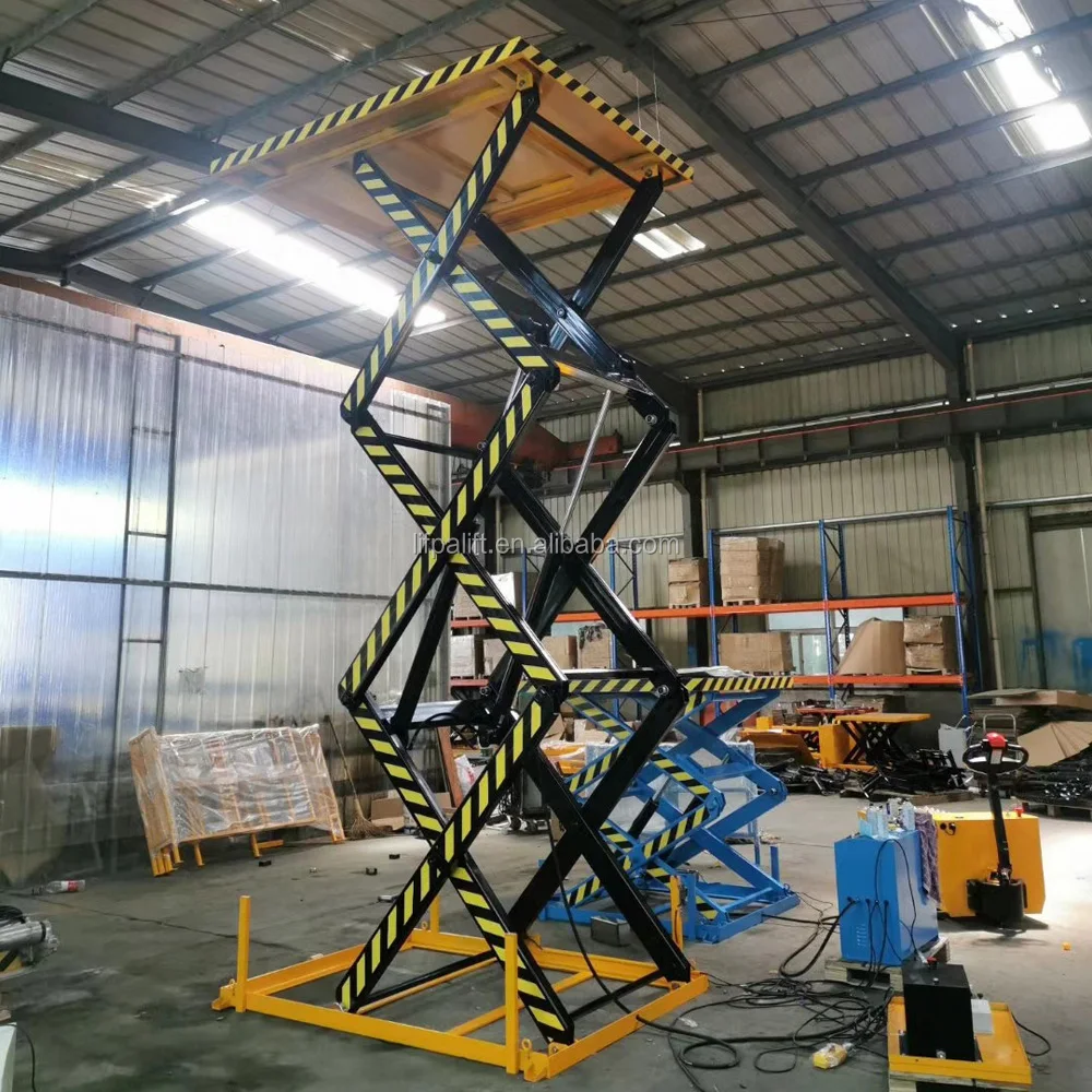 2000kg High Lift Electric Hydraulic Scissor Cargo Lift Table