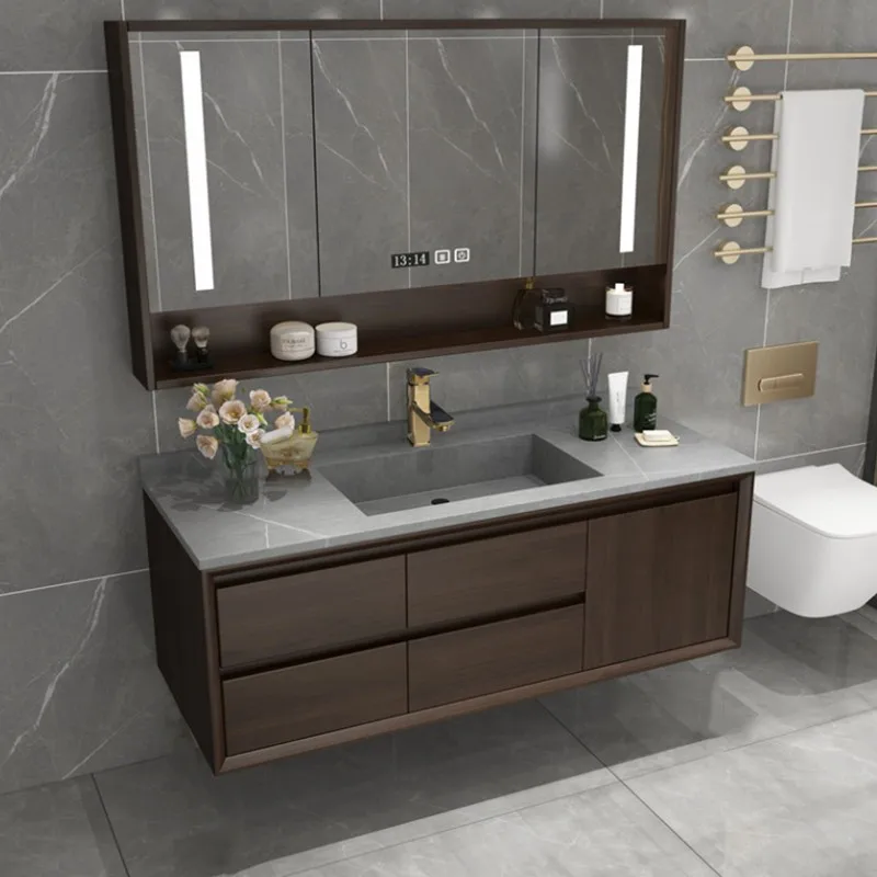 AIM bathroom cabinet  vanity dresser combination one washbasin washbasin toilet washbasin customization