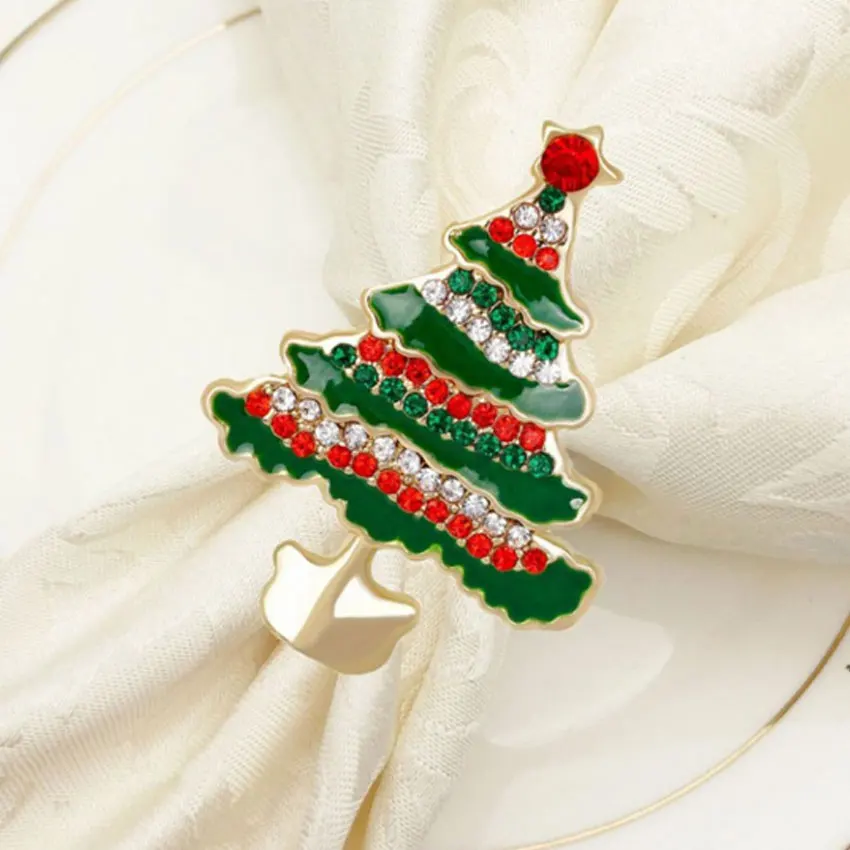 Изготавливаемые на заказ металлические дизайнерские Элегантные кольца для салфеток оптом с оленем