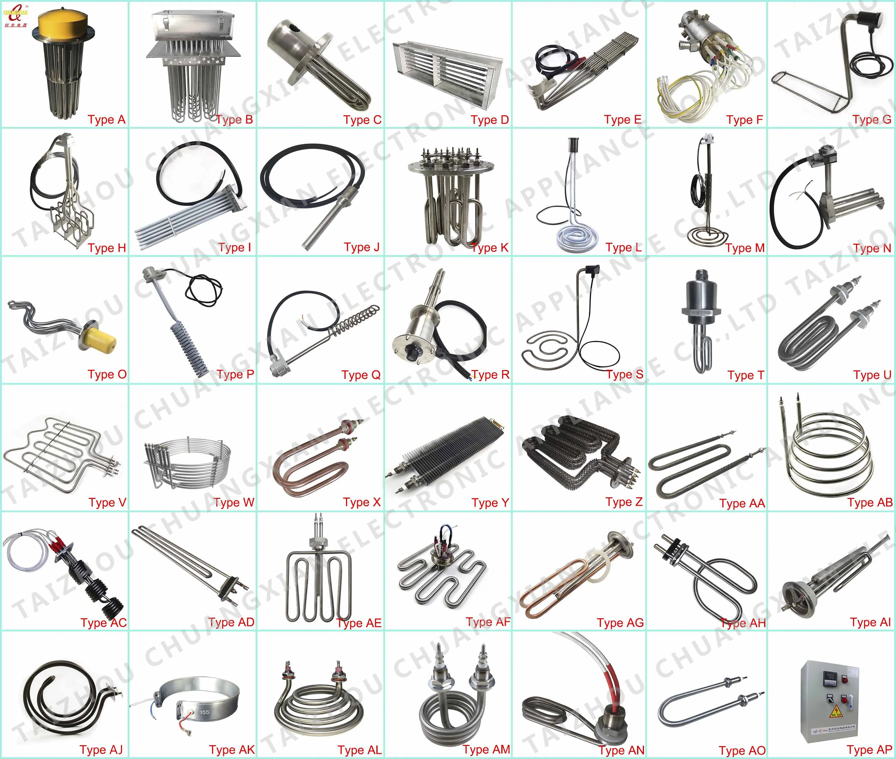 8mm 220V 1000W or Customized Electric Tubular Heating Element Air Heater Heating Elements Heater