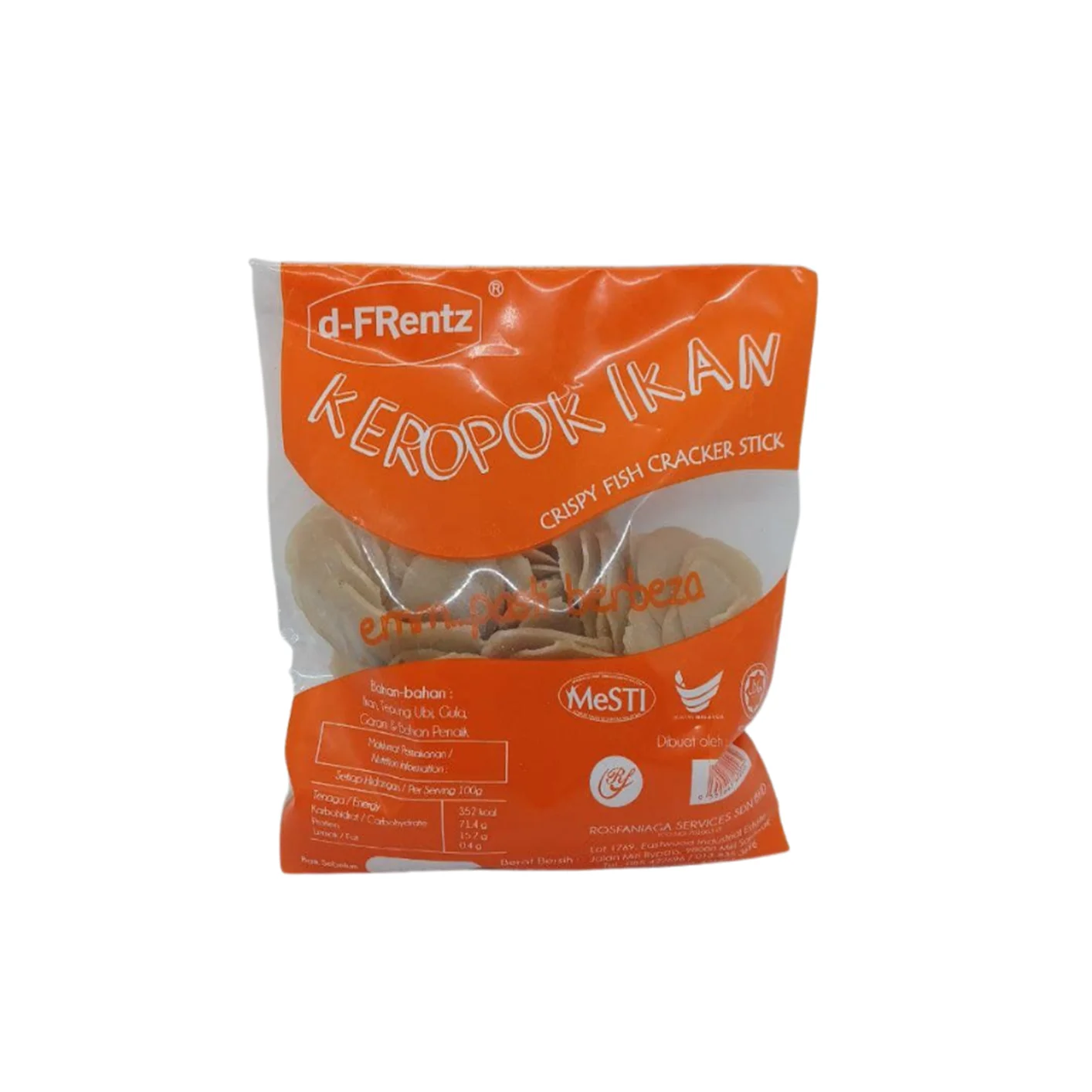 100% Original Crispy Crunchy Raw Fish Cracker Stick 130GM Per Packet Fish Bites Fried with Hot Cooking Oil