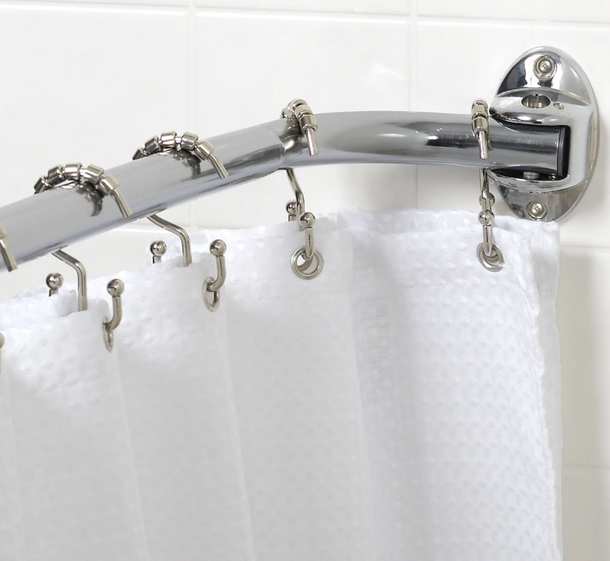 Wholesale wall mounted aluminum curved shower rod