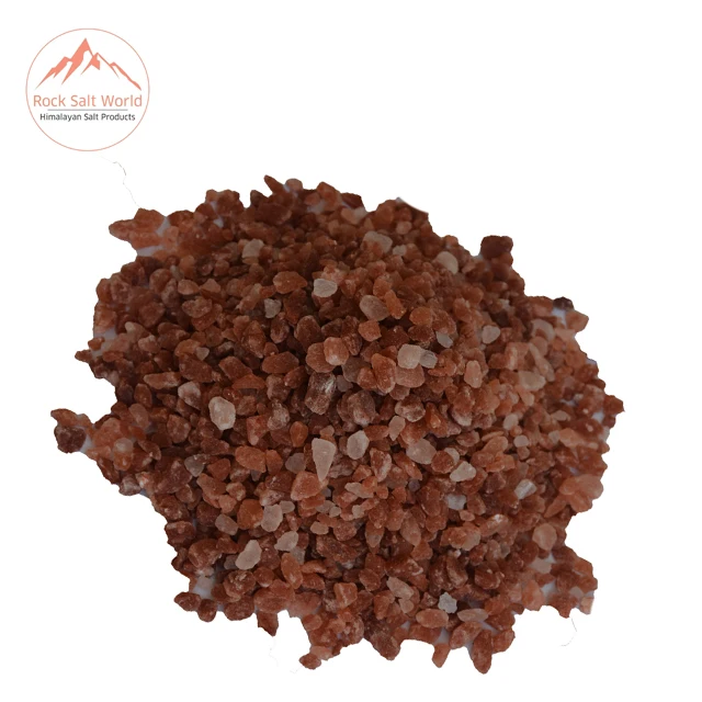 Natural Edible Dark Pink  Grilled Salt Size of 3 mm in Pure Natural Granular Crystal Shape Kosher Salt Packed with Salt Zipper