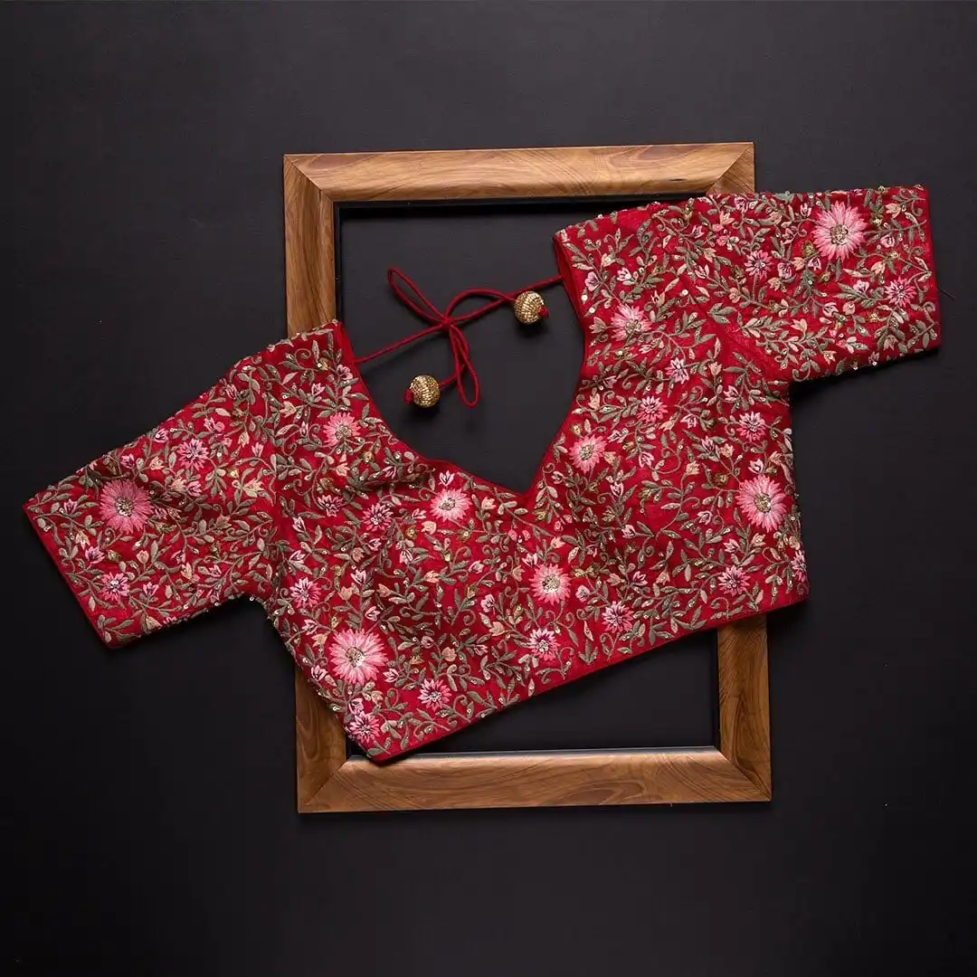 Super Hit Rajwadi Silk Digital Print Saree With Blouse Heavy Banglory Silk With Embroidery Single Color  Single Design